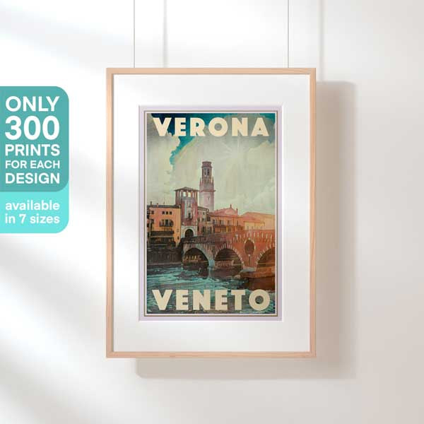 Affiche de Vérone en édition limitée | Vénétie | 300ex