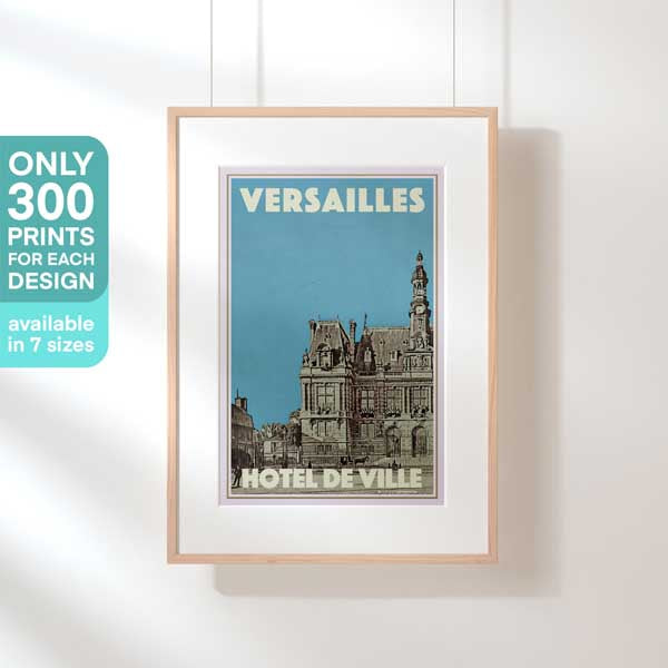 300ex Limited Edition print of Versailles City Hall | Vintage Travel Poster by Alecse