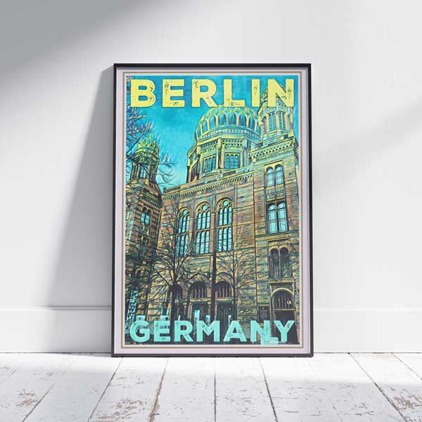 Berlin poster New Synagogue | Germany Gallery Wall Print of Berlin