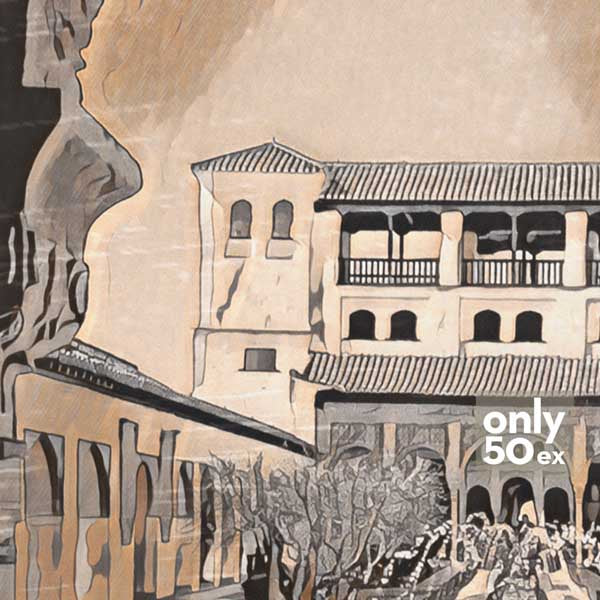 Details of Alhambra poster Granada by Alecse