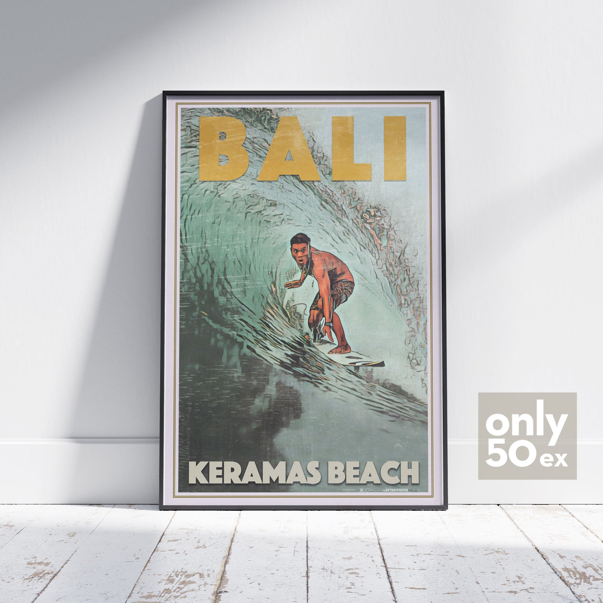 Bali poster Keramas Beach by Alecse | Collector Edition 50ex