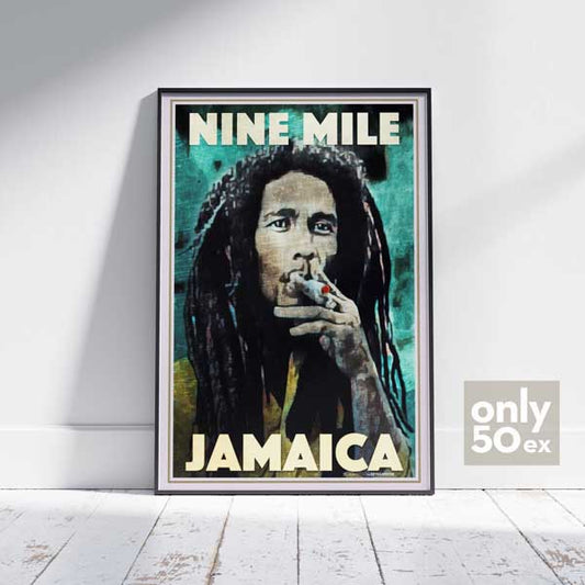 Affiche de Bob Marley Nine Mile par Alecse | Édition Collector 50ex