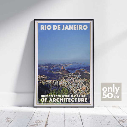 Affiche RIO DE JANEIRO | 50 ex seulement | Affiche du Brésil en édition limitée par Alecse