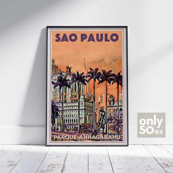 Affiche Sao Paulo par Alecse, Edition Collector limitée à 50 exemplaires