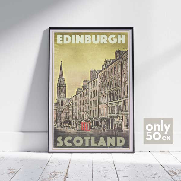 EDINBURGH Poster | 50ex only | Limited Edition SCOTLAND Poster by Alecse