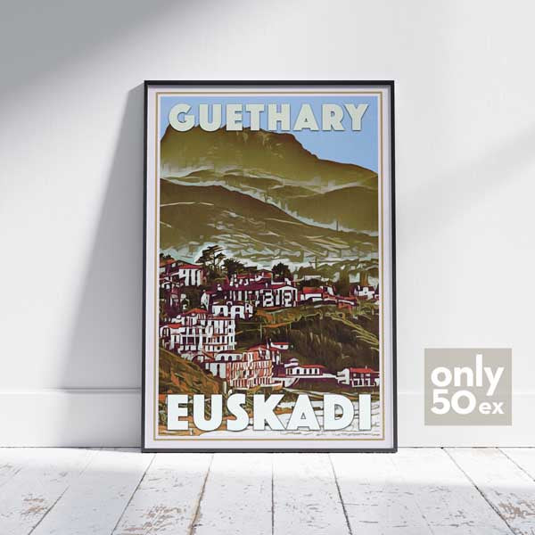 Affiche GUETHARY | 50 ex seulement | Affiche Pays Basque Edition Limitée