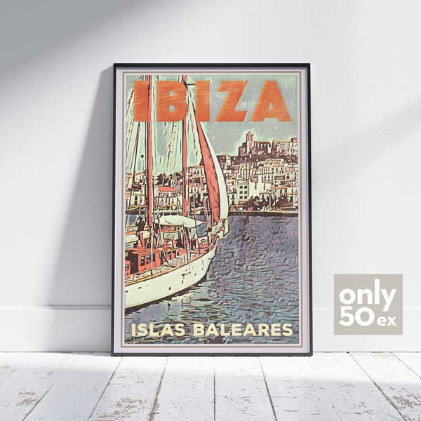 Affiche Ibiza Sailing par Alecse | Édition Collector | 50ex