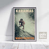 Bali Poster Keramas Wave Hunter | Surf Poster | Collector Edition 50ex by Alecse & Photoboss Bali