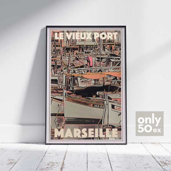 Affiche Marseille Vieux Port | Edition Collector Marseille Classic Print par Alecse