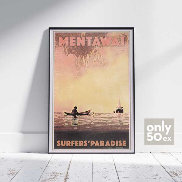 Mentawai poster Boat by Alecse x Photoboss Bali | Collector Edition 50ex