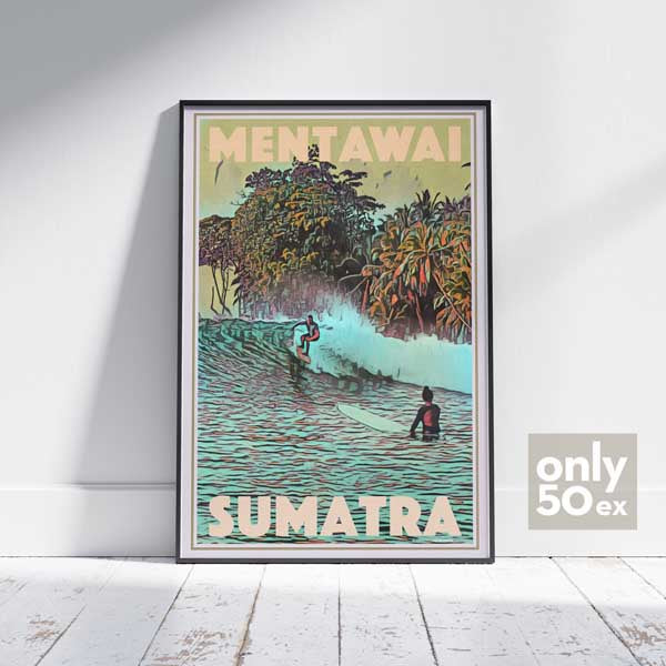 Affiche Mentawai Sumatra par Alecse | Édition Collector 50ex