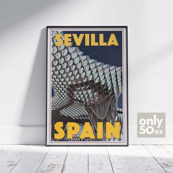 Sevilla Poster Las Setas by Alecse | Collector Edition Spain Travel Poster