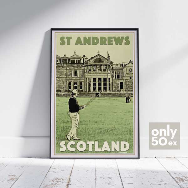 Affiche St Andrews par Alecse | Édition Collector 50ex