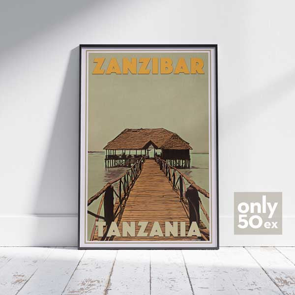 Affiche Zanzibar Tanzanie par Alecse | Édition Collector 50ex
