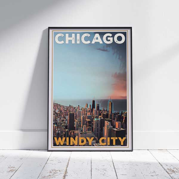 CHICAGO POSTER WIND CITY