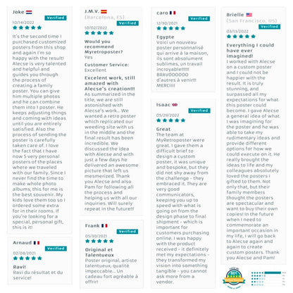 Check our custom posters great reviews verified by judge me