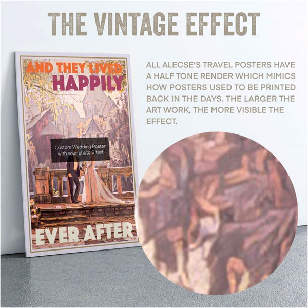 The half tone signature of Alecse's posters