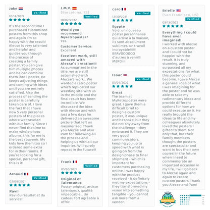 Check our custom posters great reviews verified by judge me