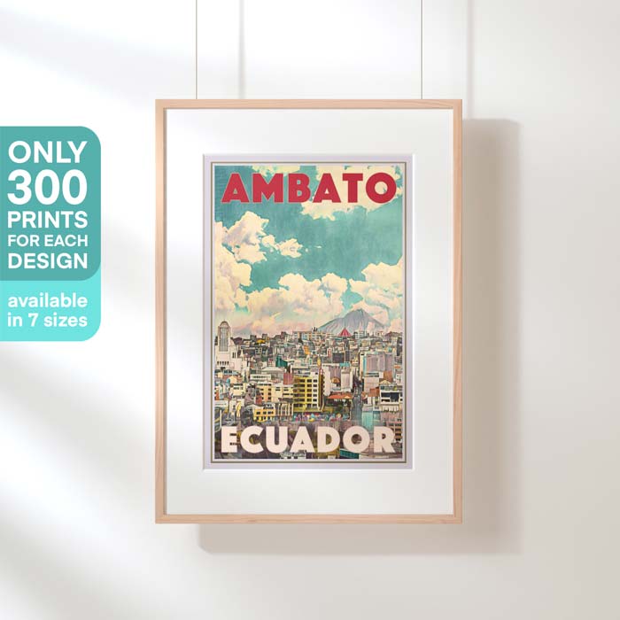 Ambato Print, Ecuador Travel poster by Alecse