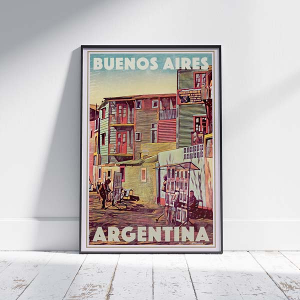 Affiche de Buenos Aires 'Colors' par Alecse, Argentina Travel Poster