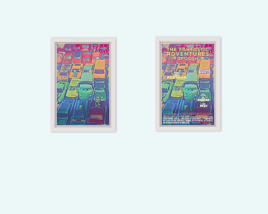 Framed Toy Cars poster created by Alecse™ | Original Edition