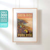 Alecse's Costa Rica 'Pura Vida Birds' Poster in Hanging Frame - Unique 300 Edition Series