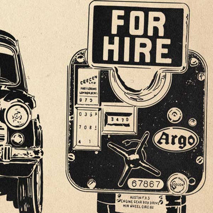 Bombay Taxi Poster Ambassador Blue