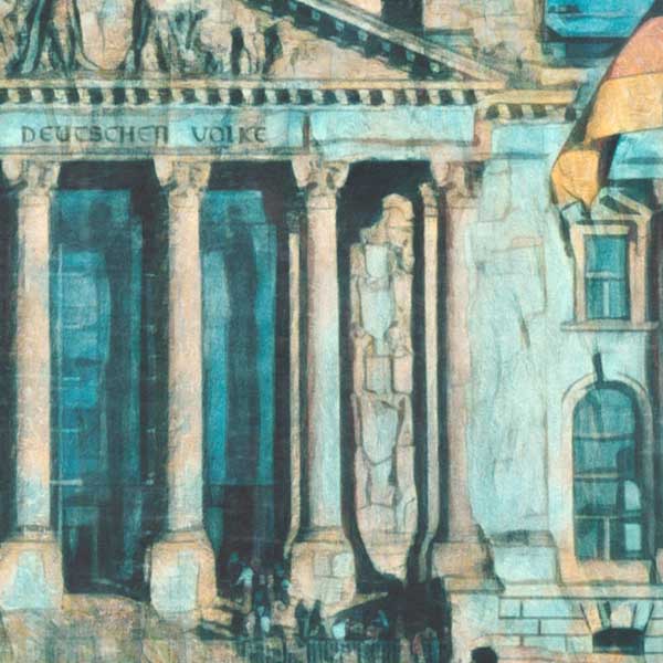 Details of Berlin Poster REICHSTAG | Germany Gallery Wall Print of the Reichstag