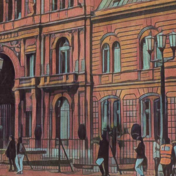 Details of Buenos Aires poster Casa Rosada | Classic Argentina Gallery Wall print
