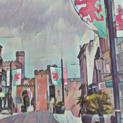 Details of Cardiff Print Wales | UK Travel Poster of Cardiff