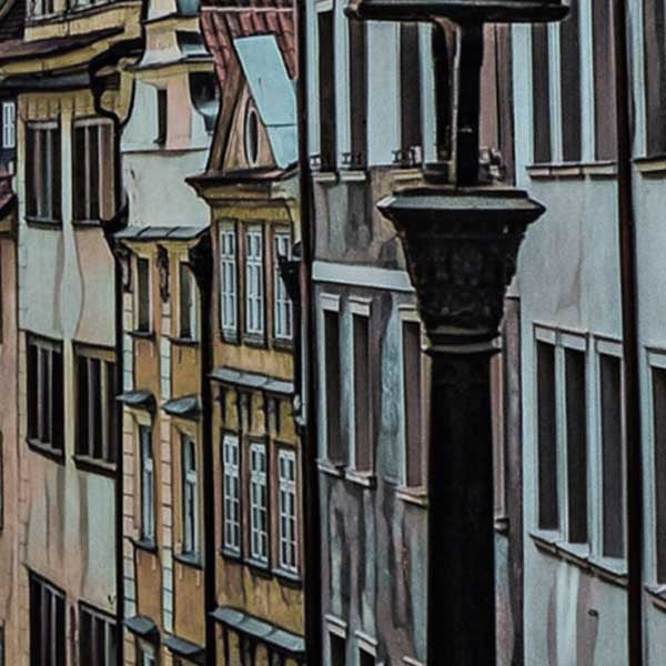 Details of Prague Street poster by Alecse