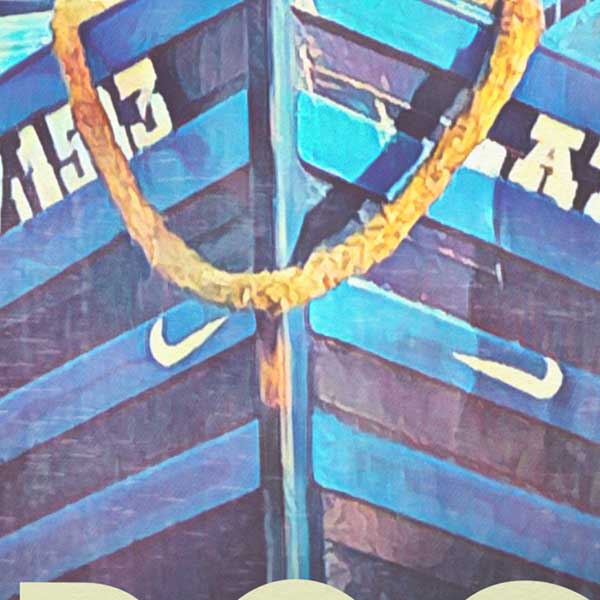 Close up of a boat in the port of Essaouira