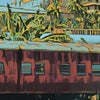 Details of the train in Galle Town poster of Sri Lanka