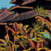 Details of the flowers and soft focus style in the Bali poster by Alecse