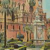 Details of Palermo Poster Cathedral | Italy Travel Poster of Sicily