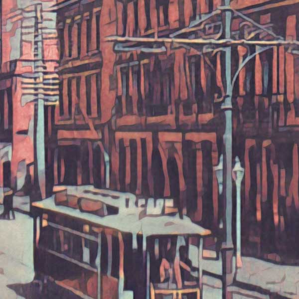 Details of Auckland Poster Queen St | New Zealand Gallery Wall Print of Auckland