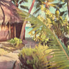 Details of the Tuamotu poster of Tikehau (Polynesia)