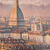 Close-up view of the Torino Piemonte poster, showcasing Alecse’s detailed and vintage-inspired soft-focus effect