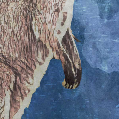 Details of Wallaby Kangaroo print | Australia Travel Poster by Alecse