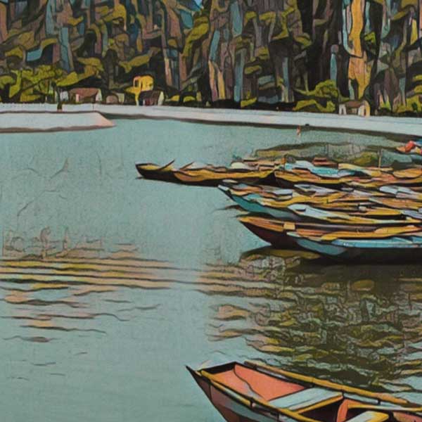 Details of the Tam Coc poster