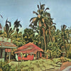 Détails de l'affiche des backwaters du Kerala par Alecse