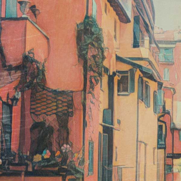 Close up on Bologna Canal poster | Italy Gallery Wall