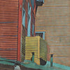 Details of Blue Bench print of Buenos AIres by Alecse