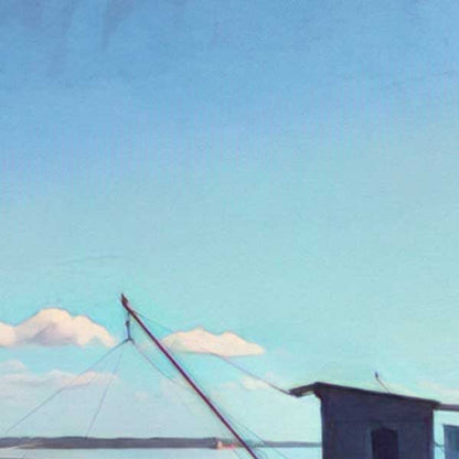 Details of Pauillac poster Carrelet | France Retro Poster of Pauillac Medoc