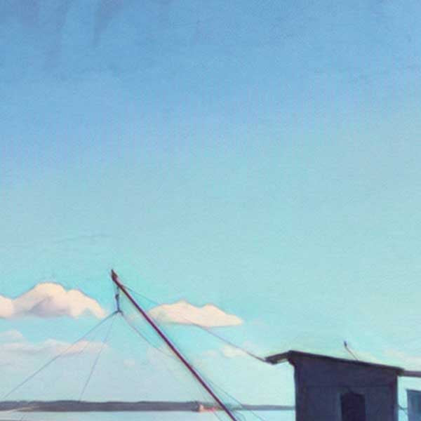 Details of Pauillac poster Carrelet | France Retro Poster of Pauillac Medoc