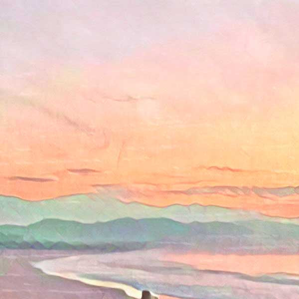 Close-up on the sunset sky in Mexico Poster Chacahua Sunset Oaxaca | Classic Mexico Print