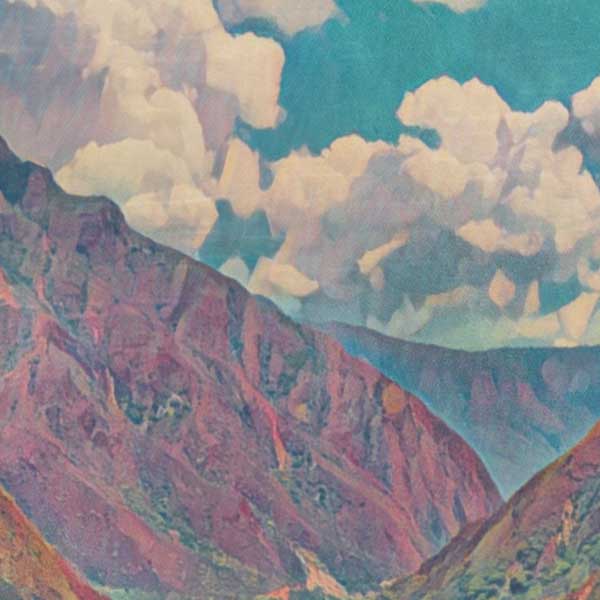 Details of the Chicamocha Poster Bucaramanga | Colombia Vintage Travel Poster