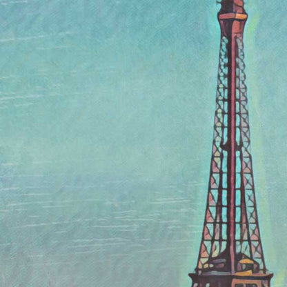 Details of the Eiffel Tower in Paris poster