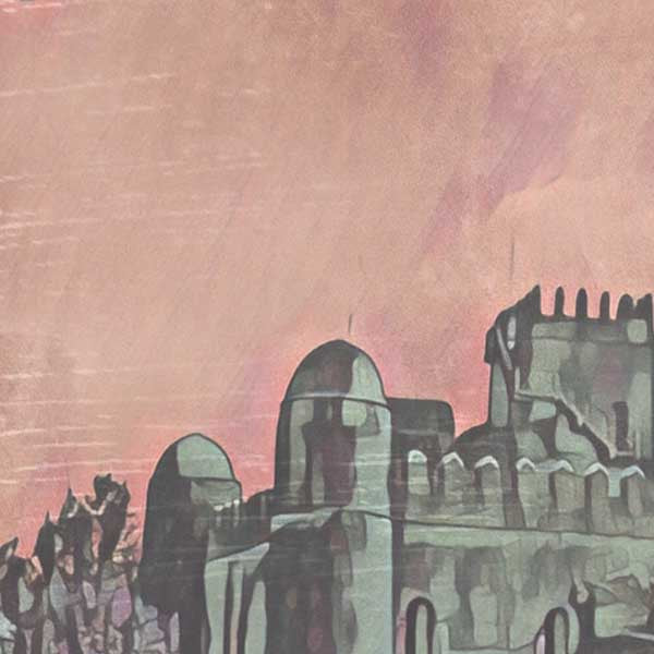 Details of Fasil Ghebbi Poster | Ethiopia Gallery Wall Print