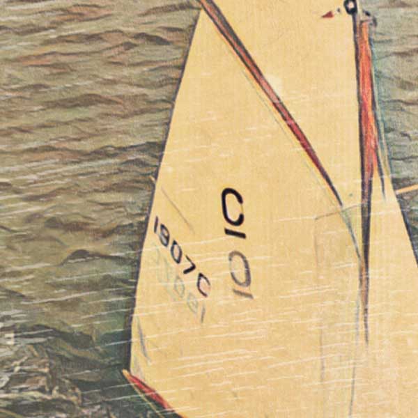 Details of La Baule poster Sailing | Old Rigging Classic Print